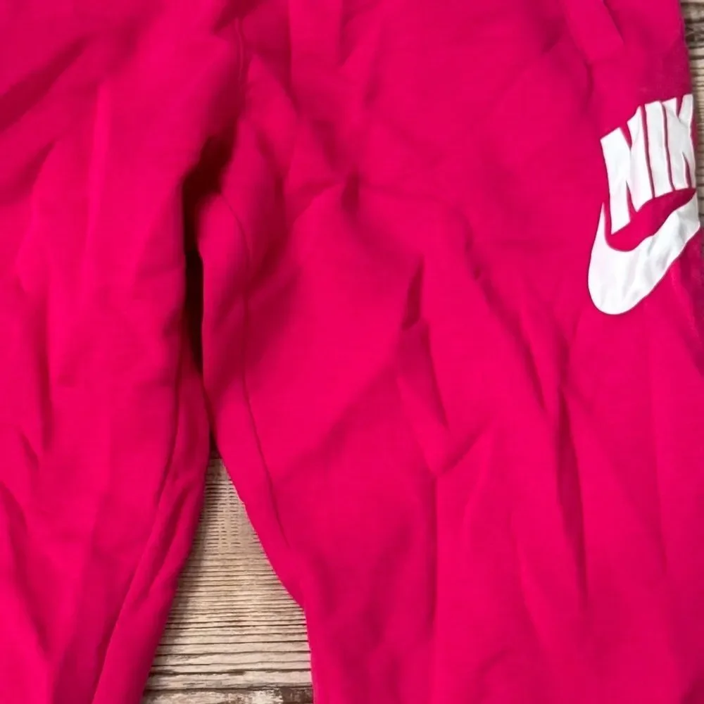 Nike Sportswear Club Jogger Kit Big Kids Club Fleece Pants - Fireberry/ white XL